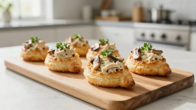 Délicieuses bouchées à la reine préparées facilement dans un airfryer.