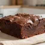 Délicieux brownie à la patate douce cuit dans un airfryer, moelleux et savoureux.