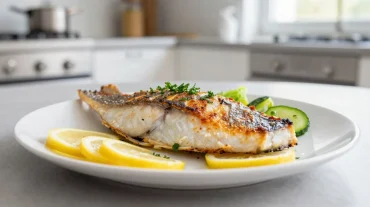 Dorade savoureuse cuite à la perfection dans une airfryer, pour un repas léger et délicieux.