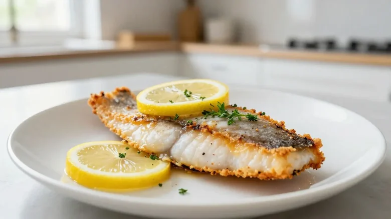 Succulent filet de bar préparé au airfryer pour un goût délicieux et une cuisson saine.