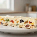 Délicieux nougat glacé préparé facilement dans un airfryer.