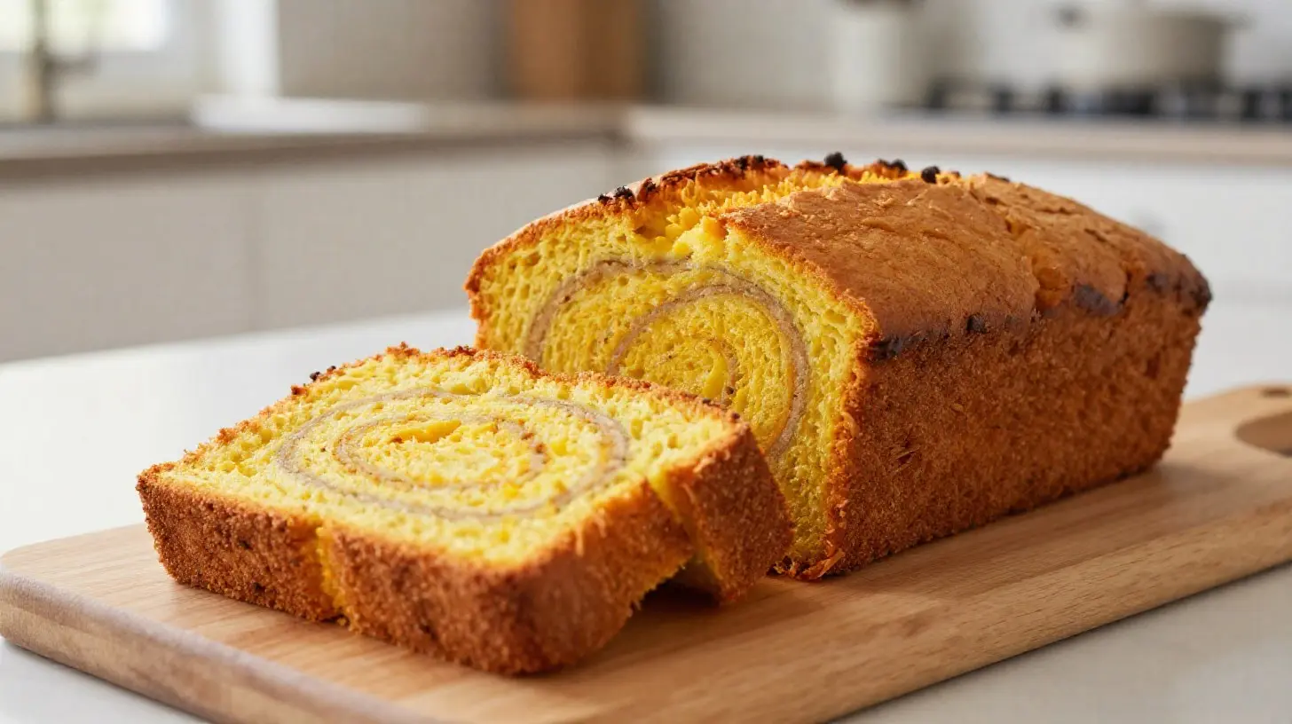Délicieux pain marbré à la citrouille cuit dans un airfryer, moelleux et savoureux.