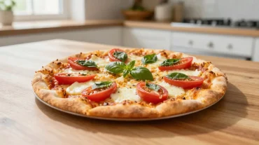Délicieuse pizza au airfryer croustillante et savoureuse, parfaite pour vos soirées.