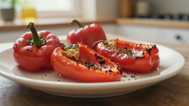 Délicieux poivrons au airfryer croustillants et pleins de saveurs.