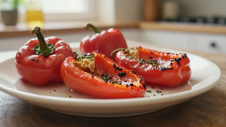 Délicieux poivrons au airfryer croustillants et pleins de saveurs.