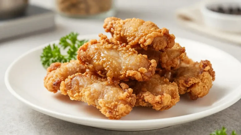 Savoureux porc croustillant préparé facilement dans un airfryer.
