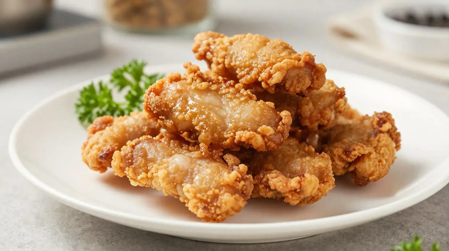 Savoureux porc croustillant préparé facilement dans un airfryer.