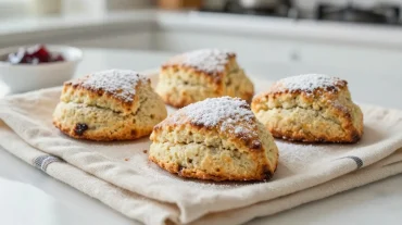 Délicieux scones cuits au airfryer, parfaits pour le petit-déjeuner.