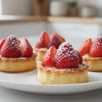 Délicieuses tartines aux fraises préparées dans un airfryer pour un dessert léger et savoureux.