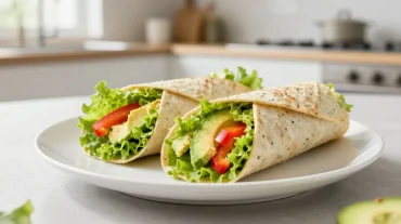 Wraps veggie croustillants cuits à l’airfryer pour un repas sain et savoureux.