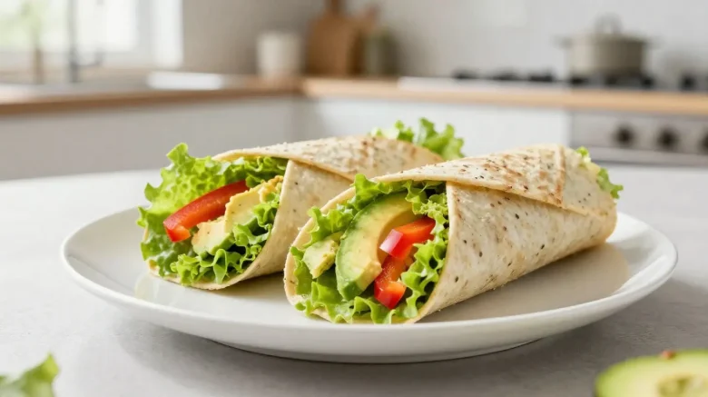 Wraps veggie croustillants cuits à l’airfryer pour un repas sain et savoureux.